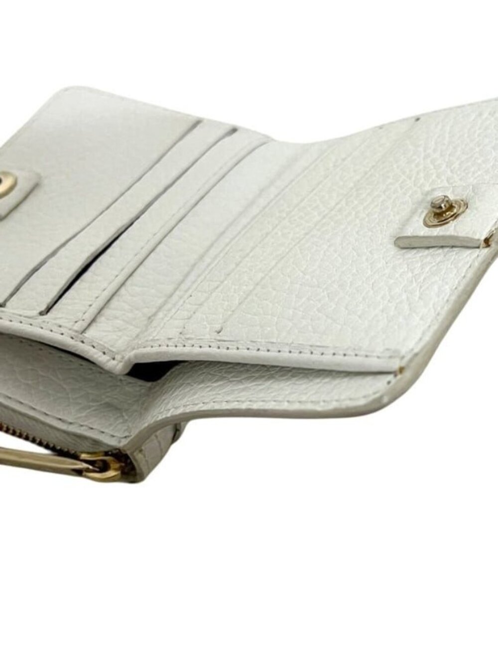 Celine Bifold Wallet White Triomphe Leather - Picture 5 of 10